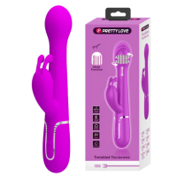Pretty Love Dejon - 3in1 Multi-function Rabbit Vibrator Pink